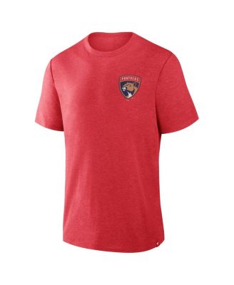 Мужская футболка Fan Lanes Tri-Blend от Fanatics от Heather Red Florida Panthers