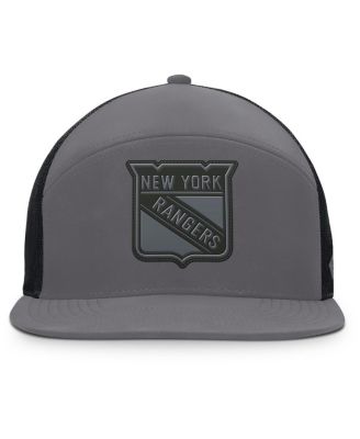 Мужская угольная кепка Fanatics New York Rangers Fairweather с регулируемой посадкой