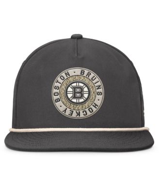 Мужская угольная шляпа Fanatics Boston Bruins с регулируемой посадкой по размеру