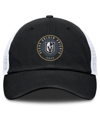 Мужская черно-белая регулируемая шляпа Fanatics Vegas Golden Knights Averie Trucker от Fanatics