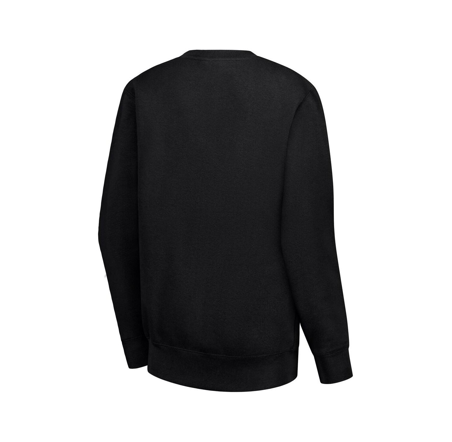 Women's Black Dallas Stars Filigree Team Graphic Fleece Pullover Sweatshirt