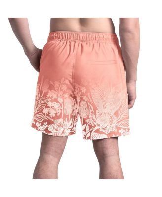 Men's Coral Houston Astros Lagoon Fiesta Swim Shorts