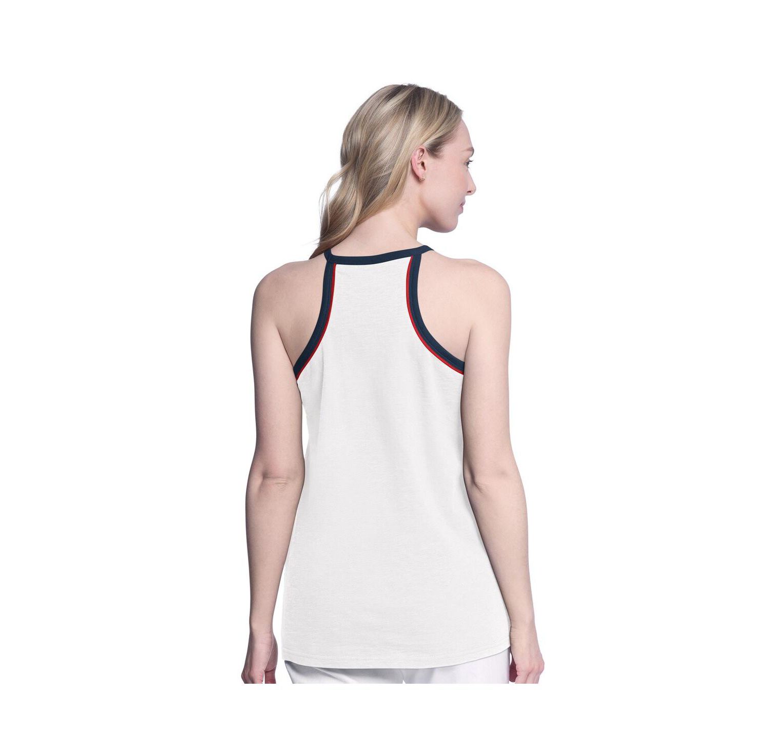 Women's White Atlanta Braves Curveball Tank Top