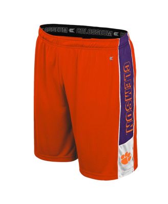Мужские оранжевые шорты Clemson Tigers Quantum от Colosseum