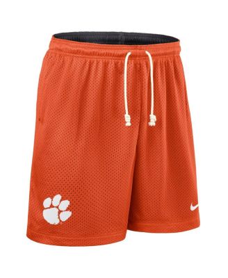 Мужские шорты Nike оранжевого/темно-коричневого цвета Clemson Tigers 2025 с двусторонним рисунком по бокам