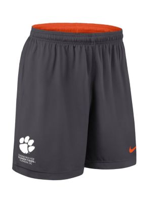 Men's Orange/Charcoal Clemson Tigers 2025 Sideline Reversible Performance Shorts