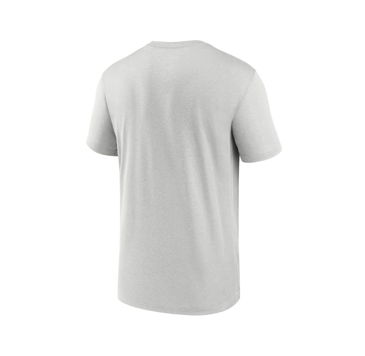 Men's Gray North Carolina Tar Heels 2025 Sideline Small Logo Legend Performance T-Shirt