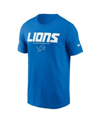 Мужская синяя футболка Nike Detroit Lions Sideline Performance от Nike