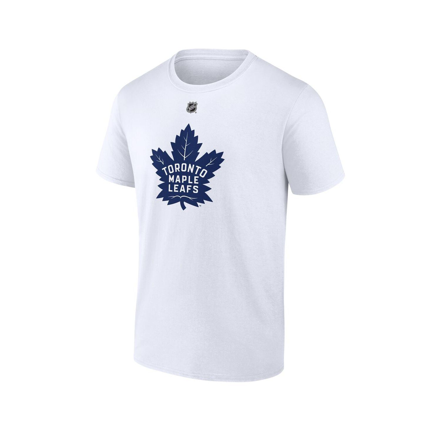 Men's Auston Matthews White Toronto Maple Leaf's Authentic Stack Name & Number T-Shirt