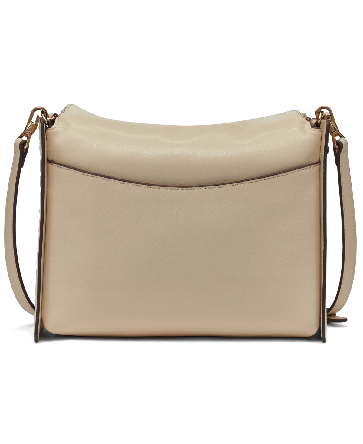 Karl Lagerfeld Brielle Leather Crossbody In Gold