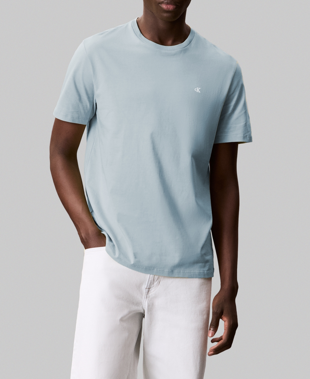 Calvin Klein Men's Smooth Cotton Solid Crewneck T-shirt