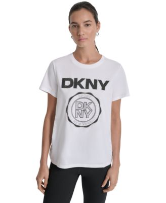 DKNY - Women's Medallion Logo Crewneck T-Shirt