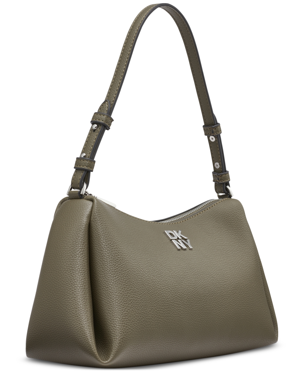 Dkny Remy Top Zip Shoulder Bag In Green