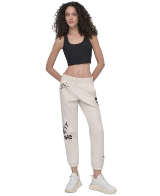 Women's Graffiti Logo Cotton-Blend Joggers