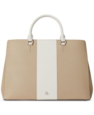 Lauren Ralph Lauren - Two-Tone Leather Large Hanna Satchel
