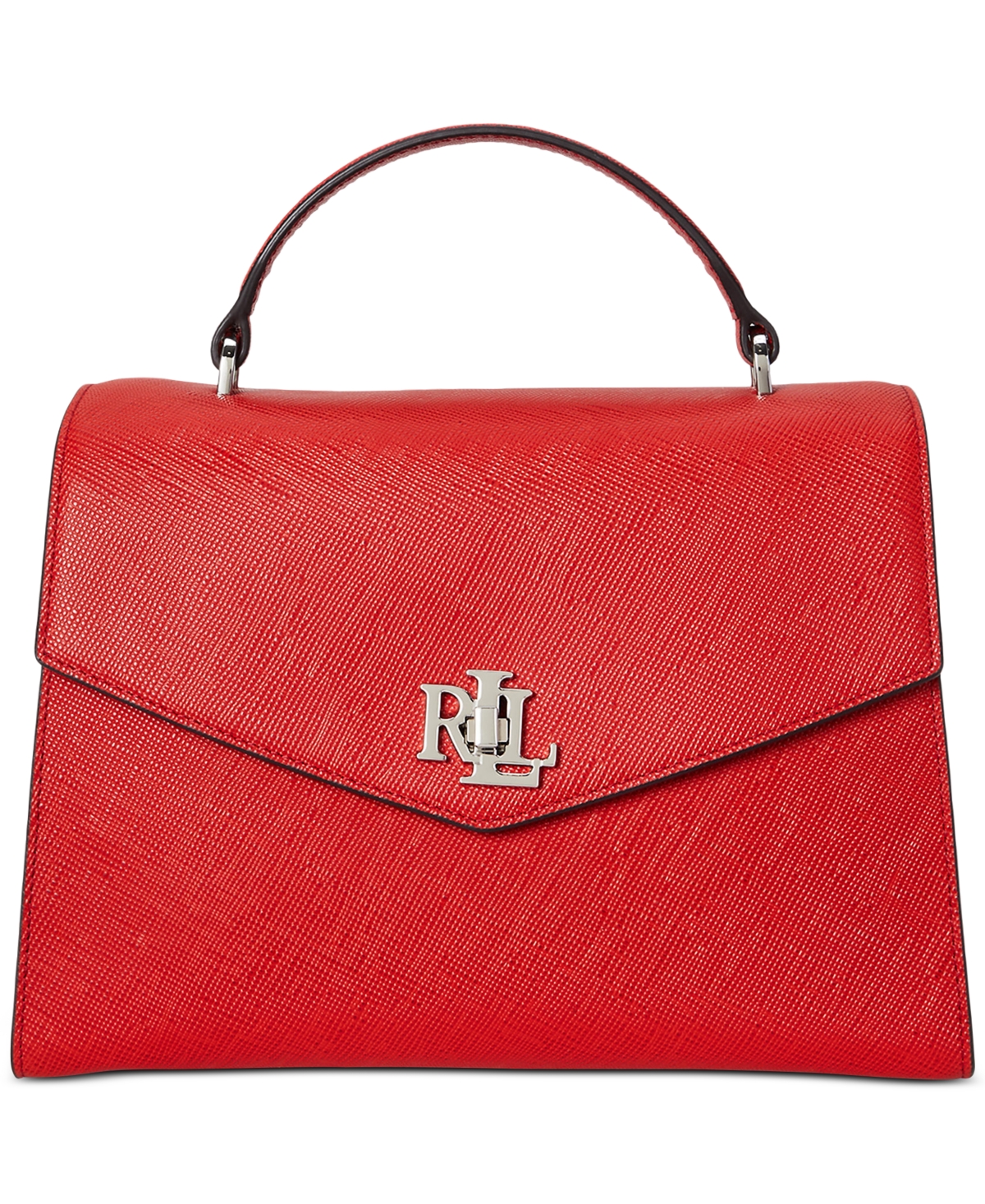 Lauren Ralph Lauren Textured Leather Large Farrah Satchel