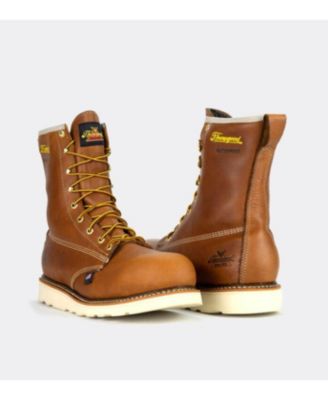 American Heritage Waterproof 8" Tobacco Safety Toe Work Boots for Men