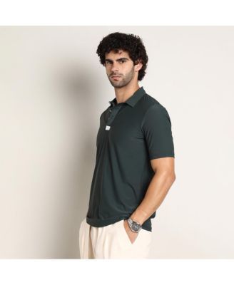 Men's Seamless Solid Polo T-Shirt