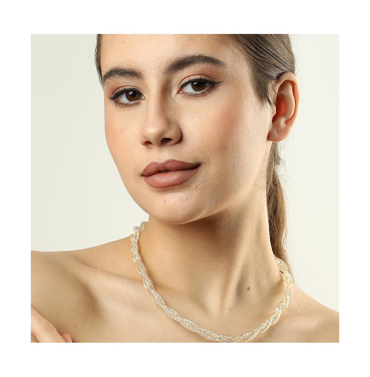 Sohi Women's Crystal Collar Necklace