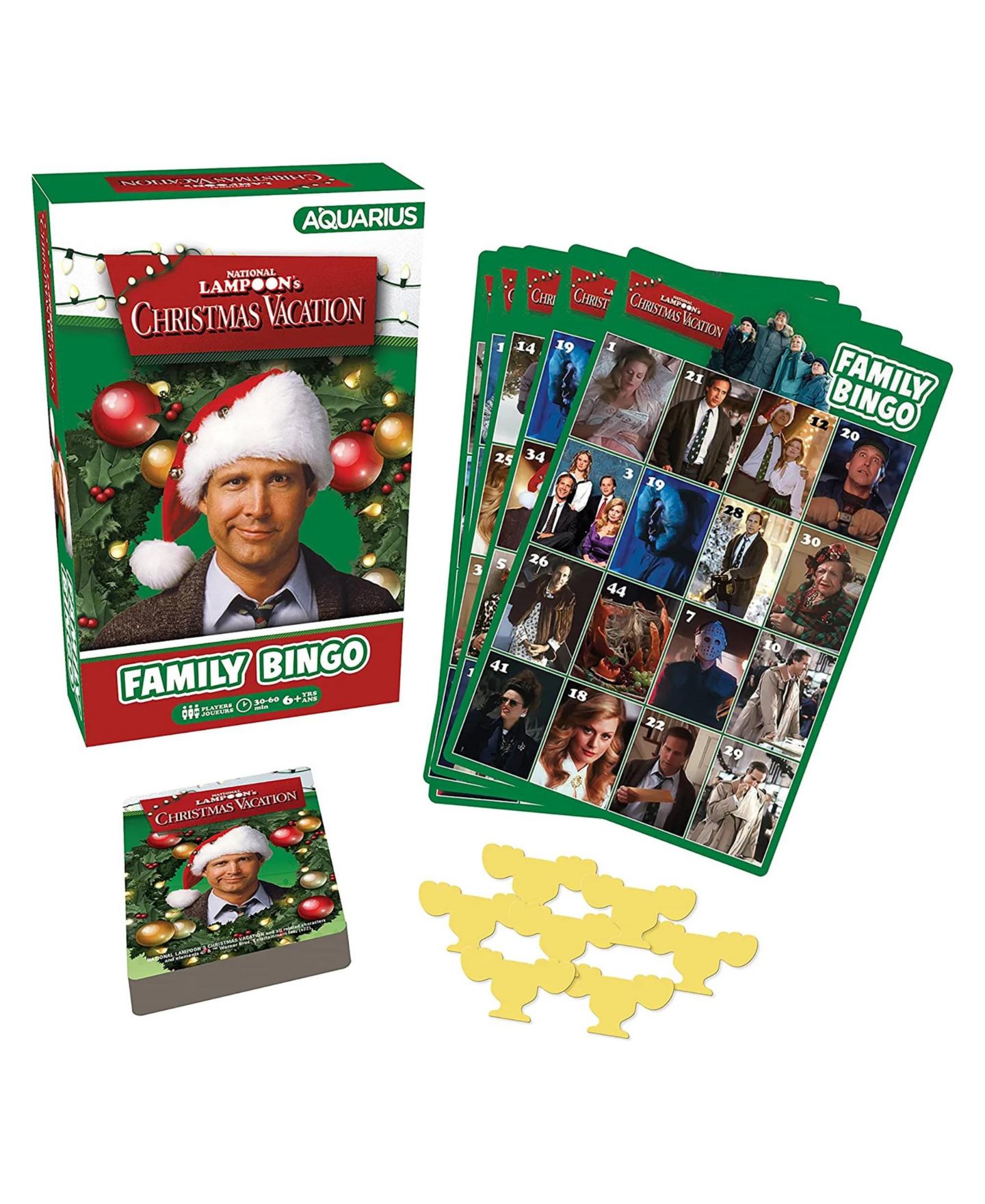 Детская настольная игра NMR Distribution Christmas Vacation Family Bingo Board Game, Ages 6+ — фото 1