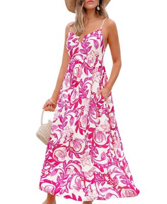 CUPSHE Vanessa Bloom Floral Maxi Dress - Sleeveless Sweetheart Summer Dress For Women