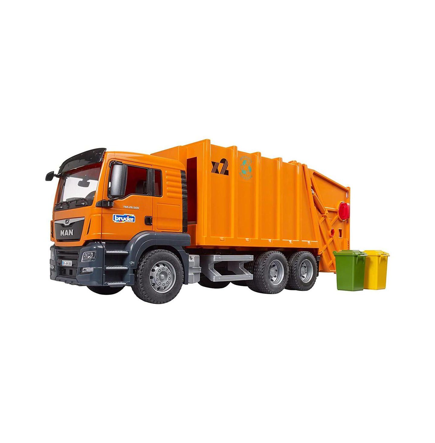 Детская игрушка Bruder 1/16 Scale Man Tgs Functional Press Mechanism Garbage Truck — фото 1