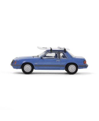 1/64 1967 Mustang Ghia Coupe with Ski Roof Rack Blue Hobby 30510