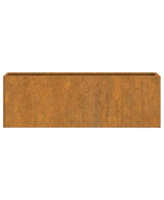 Wall Planter Set of 2 Rusty Corten Steel Medium