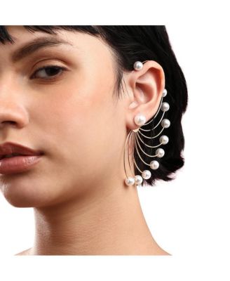 Gold-Plated Swirl Stud Earrings