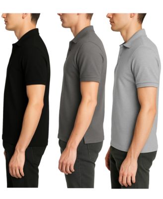 Men's 3-Pack Polo Avenue Short Sleeve Pique Polo Shirt