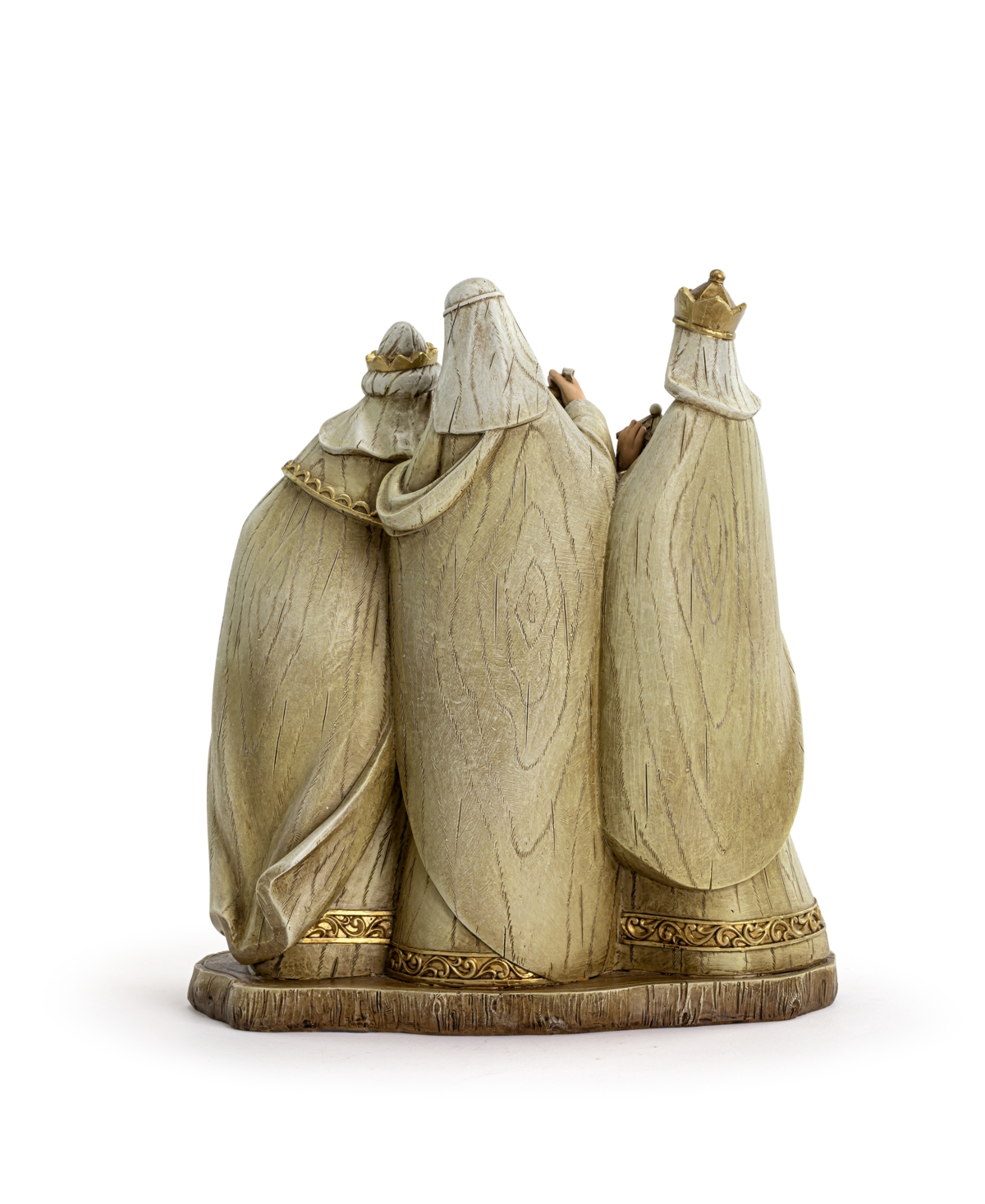 Napco 9" Holy Family And The Three Wise Men Nativity In White