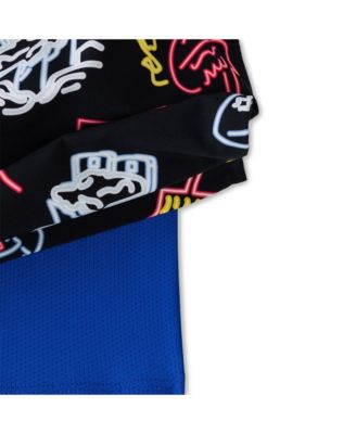 Men's 5.5" Black Buffalo Bills The Neon Lined Classic Swim Trunks