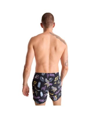 Классические плавки Chubbies мужские 5,5-дюймовые черные Minnesota Vikings на неоновой подкладке