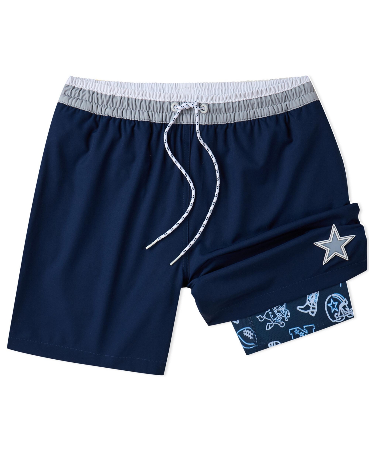 Men's 5.5" Navy Dallas Cowboys Lined Classic Swim Trunks - Navy