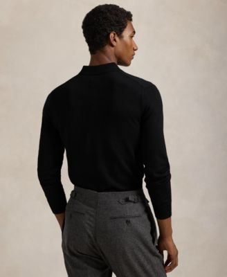 Men's Wool Polo-Collar Sweater