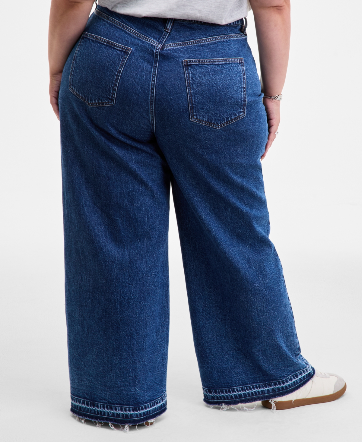 On 34th Trendy Plus High-Rise Wide-Leg Jeans, Macy's Exclusive