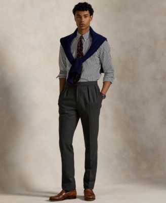 Men's Classic-Fit Striped Poplin Shirt