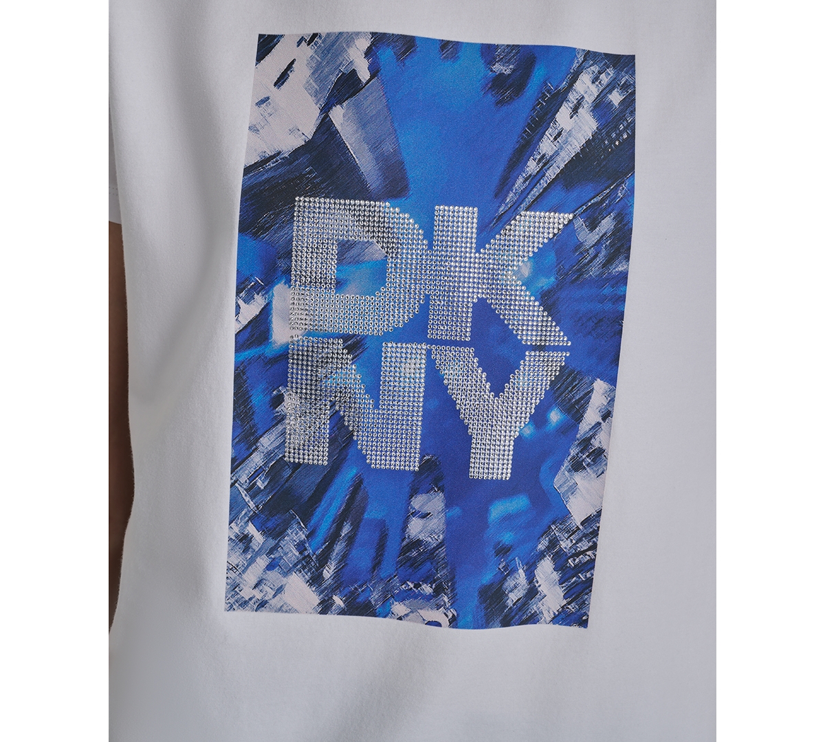 Dkny Skyscraper Graphic T-shirt In White