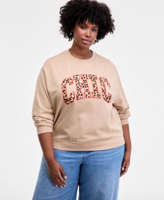On 34th - Trendy Plus Chic Crewneck Sweatshirt