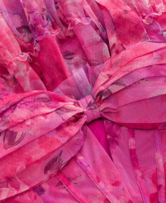 Juniors' Sweetheart-Neck Fit & Flare Mini Dress