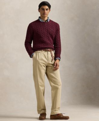 Men's Cable-Knit Cotton Sweater