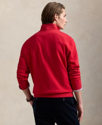 Men's Luxury Jersey Quarter-Zip Pullover Sweater