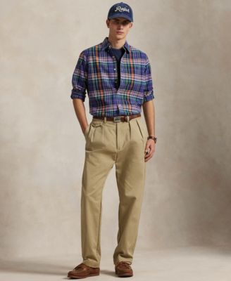 Men's Classic-Fit Plaid Oxford Shirt