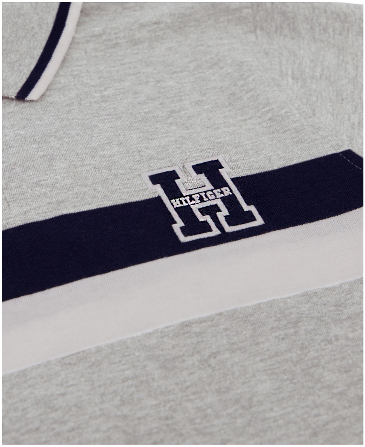 Tommy Hilfiger Big Boys Stretch Polo Shirt In Gray