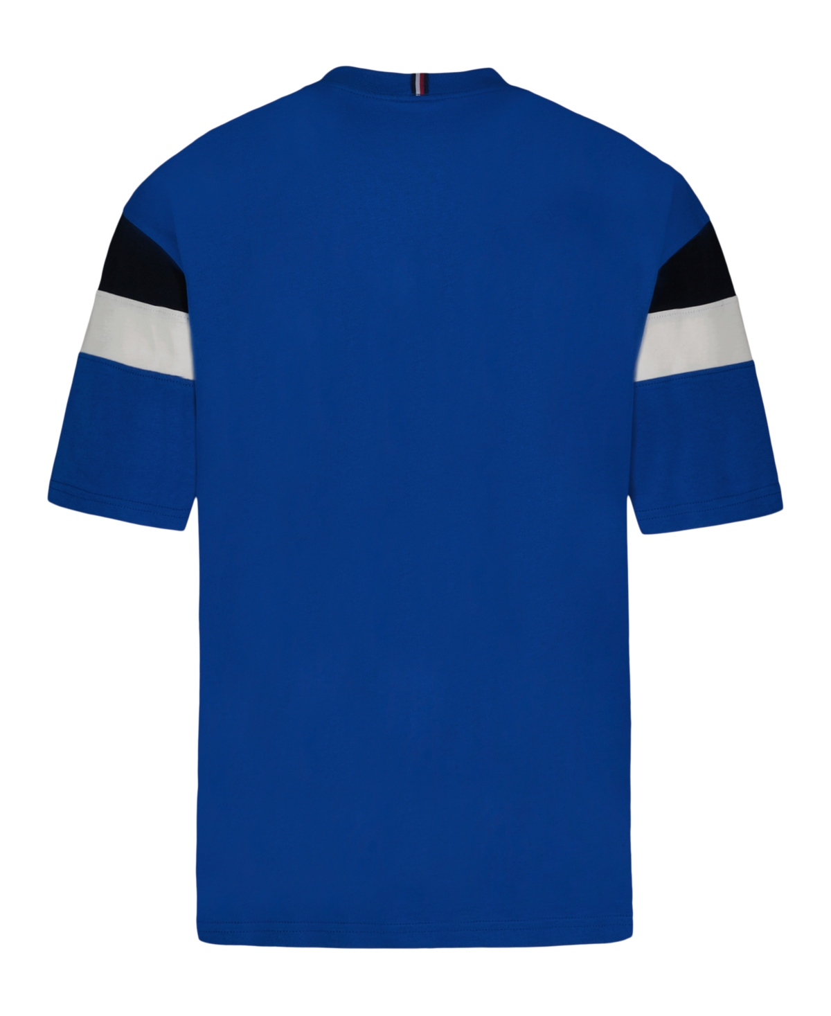 Tommy Hilfiger Big Boys Sleeve Blocking Short Sleeve T-shirt In Blue