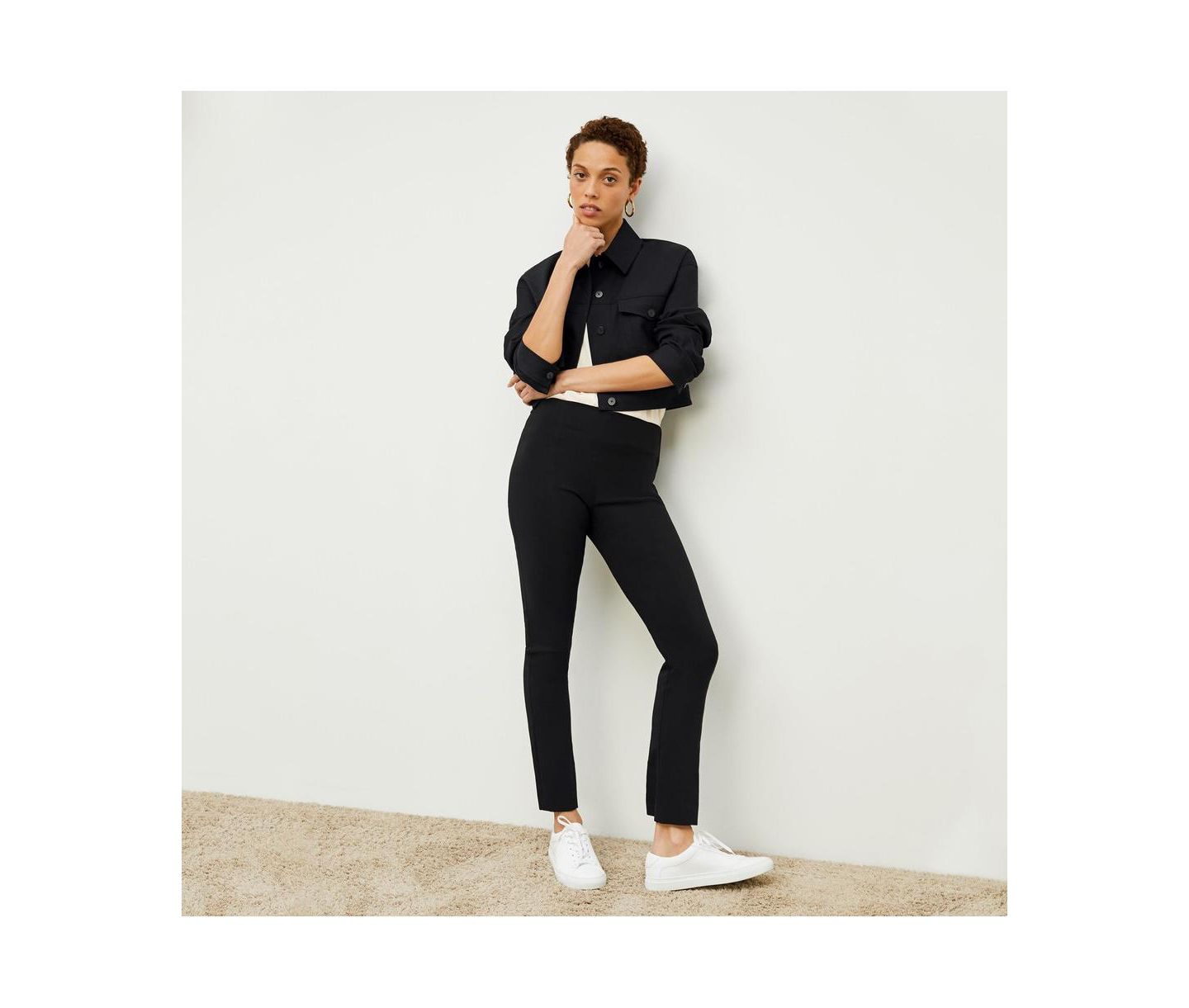 Женские брюки M.M.LaFleur Kick Flare Foster - Eco PowerStretch, цвет: Чёрный — фото 5