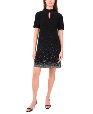 Women's Keyhole Short A-Line Dress