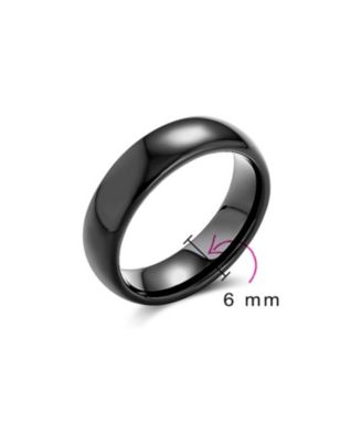 Plain Simple Dome Titanium Eternity Band Ring Comfort Fit 6MM