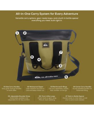 Coastal Collection 48-72H 5 Layer Insulated Tote Coller Bag with Waterproof Zippers