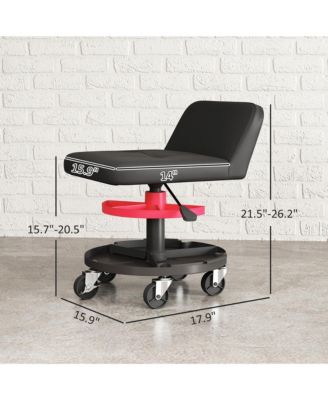 Rolling Mechanic Stool, 300 LBS. Capacity Garage Stool,